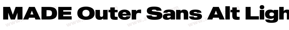 MADE Outer Sans Alt Light PERSONAL USE字体转换